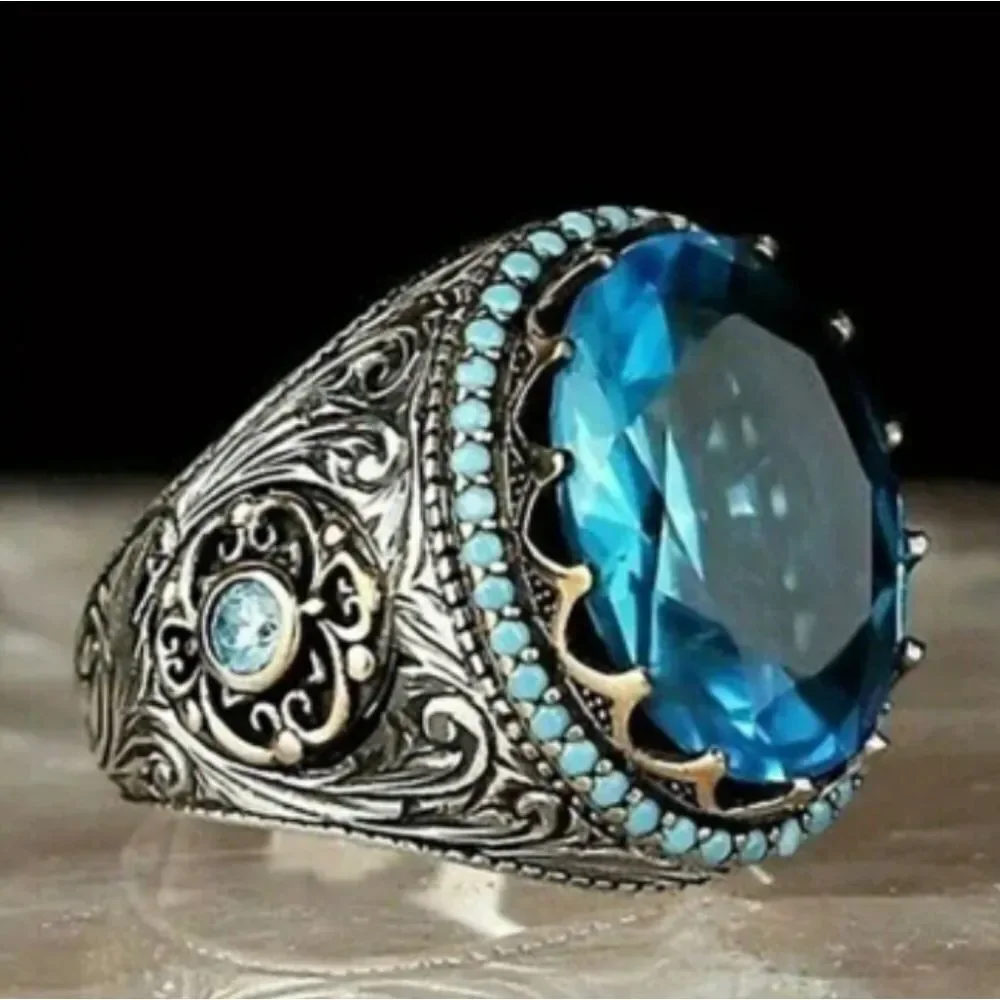Retro vintage ring for men sz 10
